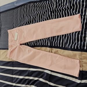 GIRLS Warp + weft skinny pink denim jean size 10.